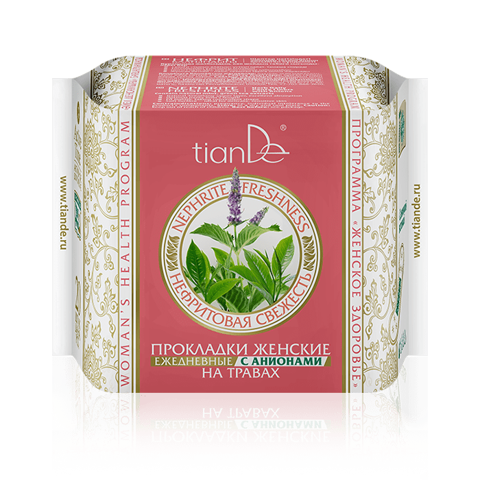 Дамски билкови тънки превръзки с аниони „Нефритена свежест_61915_TianDeMy.Love